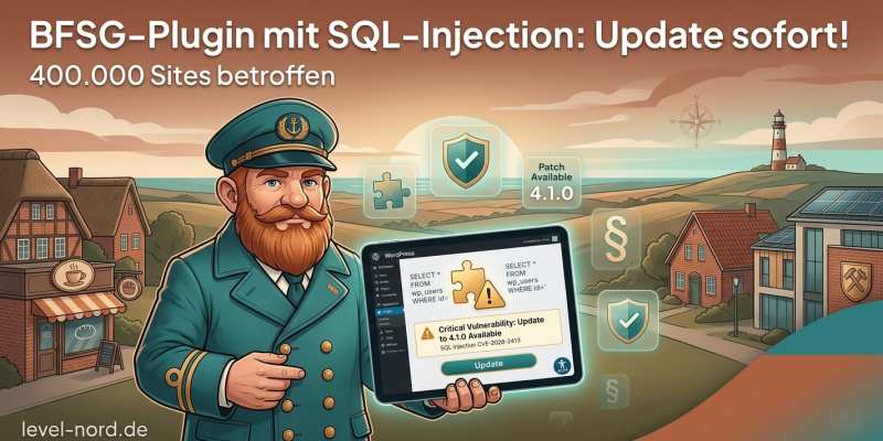 WordPress: BFSG-Plugin mit SQL-Injection