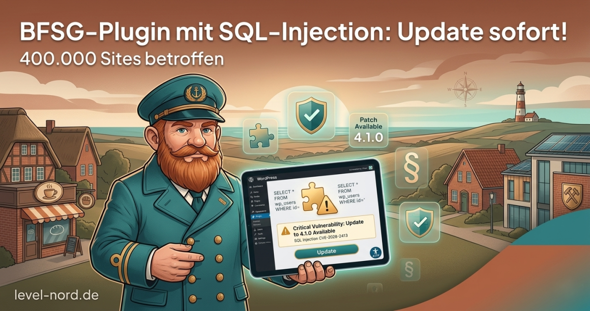 WordPress: BFSG-Plugin mit SQL-Injection