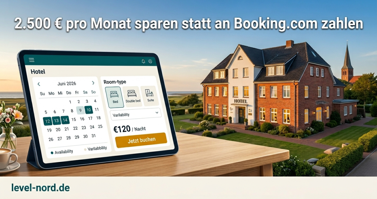 2.500 € pro Monat sparen statt an Booking.com zahlen