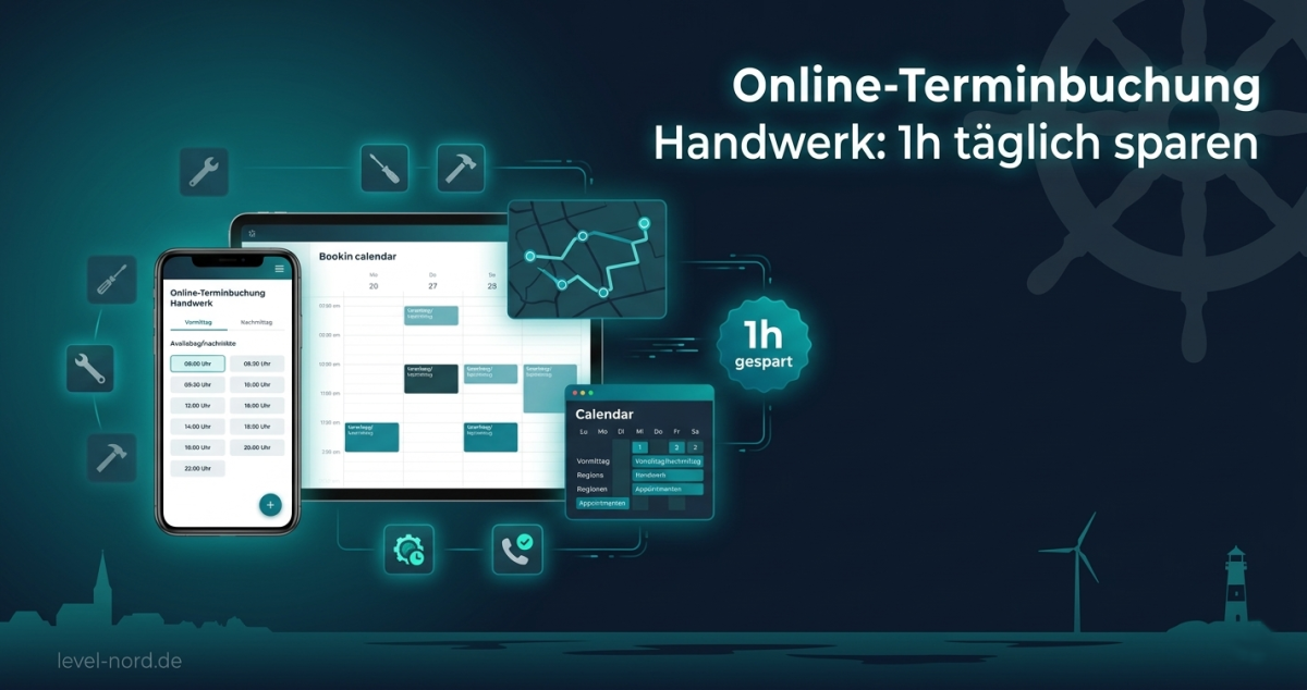Online-Terminbuchung Handwerk: 1 Stunde täglich sparen