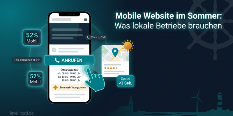 Mobile Website im Sommer: Was lokale Betriebe brauchen