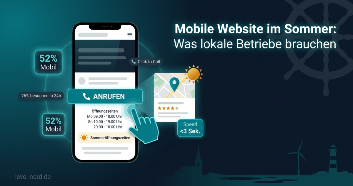 Mobile Website im Sommer: Was lokale Betriebe brauchen