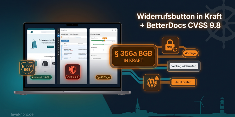 Widerrufsbutton in Kraft + BetterDocs CVSS 9.8