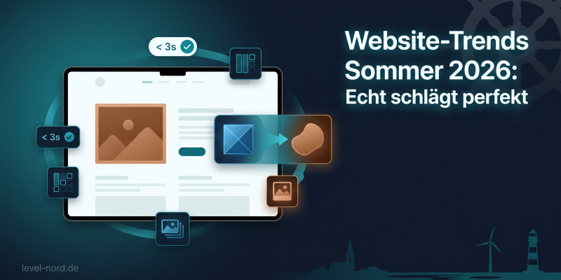 Website-Trends Sommer 2026: Echt schlägt perfekt