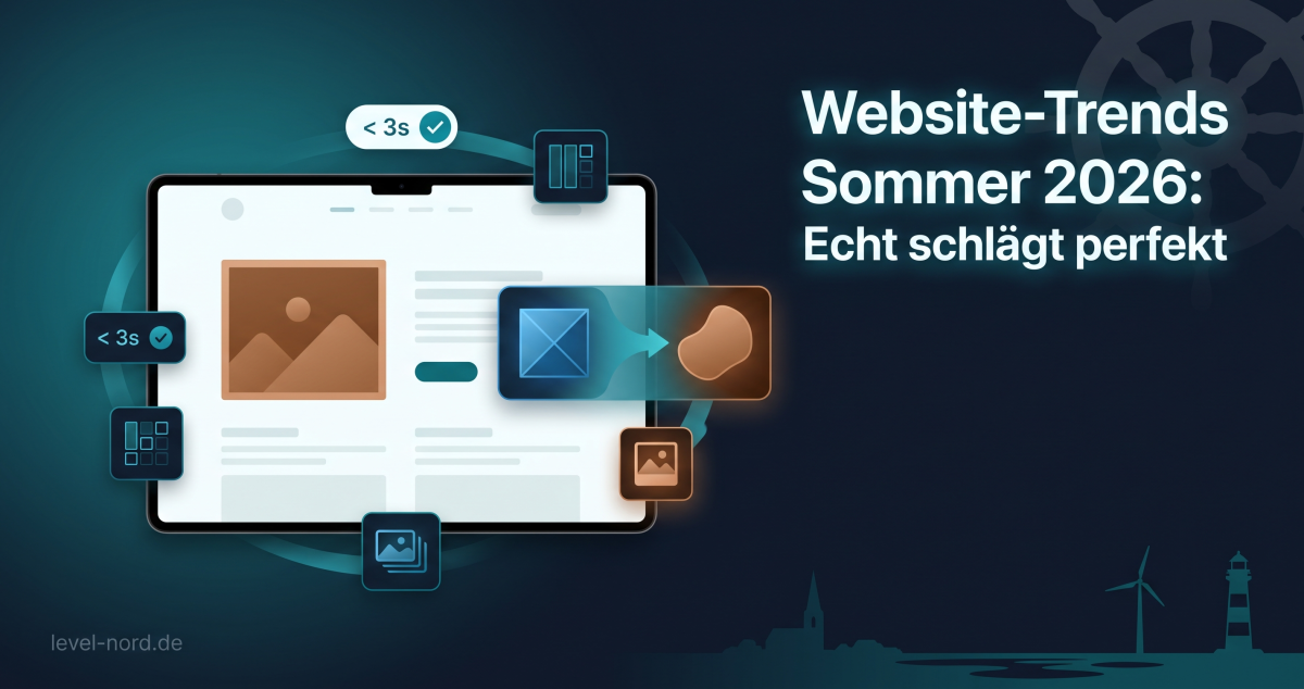 Website-Trends Sommer 2026: Echt schlägt perfekt