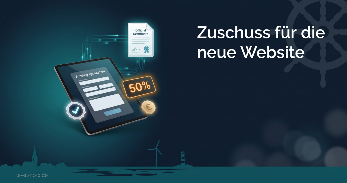 Zuschuss für die neue Website: Förderung im Landkreis Oldenburg