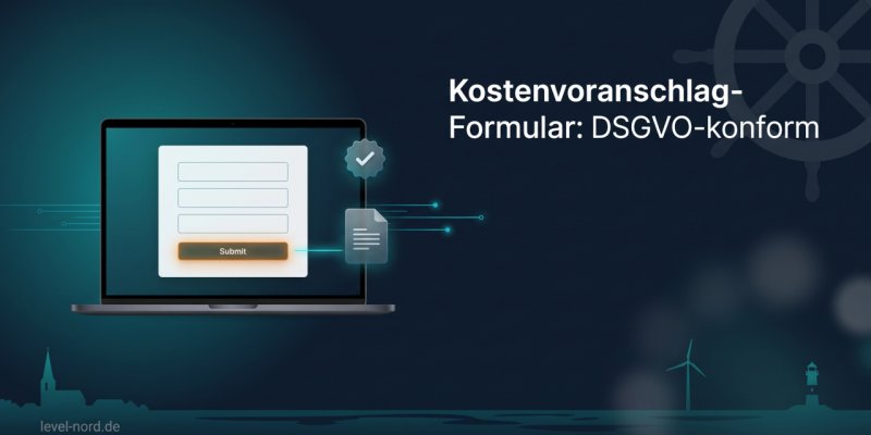 Kostenvoranschlag-Formular: Online-Anfrage DSGVO-konform