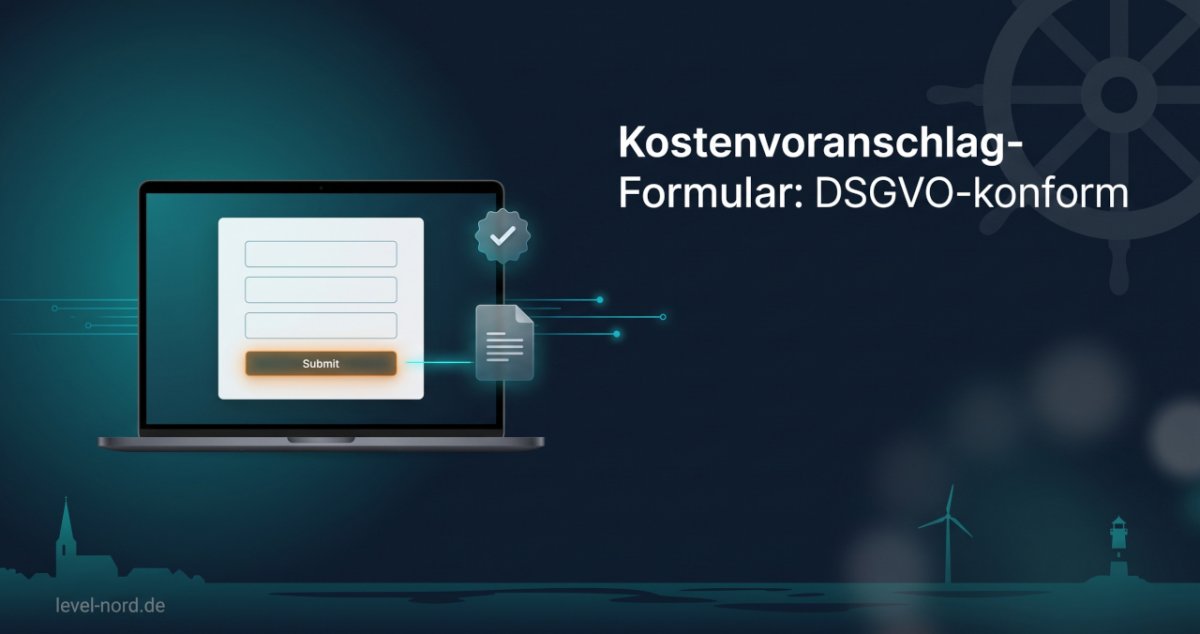 Kostenvoranschlag-Formular: Online-Anfrage DSGVO-konform
