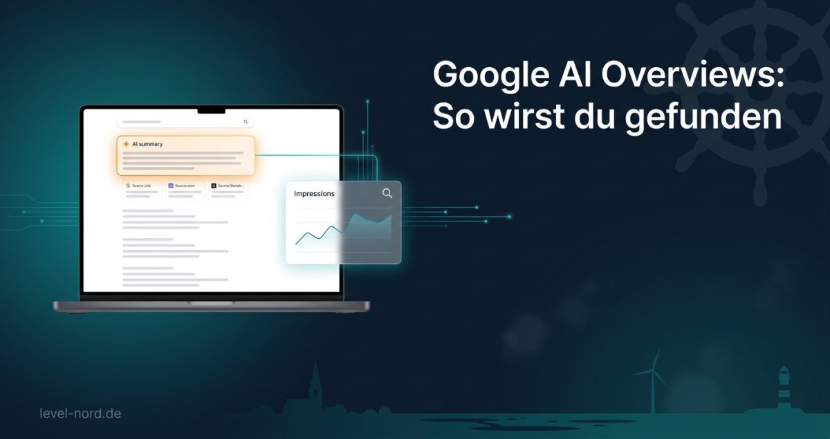 Strategien für Sichtbarkeit in Google AI Overviews trotz sinkender Klickzahlen durch KI-Suche.