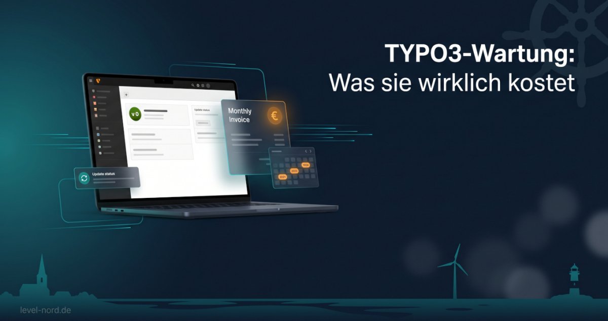 Analyse der TYPO3-Wartungskosten und Leistungen für Sicherheit und Upgrades im Vergleich.