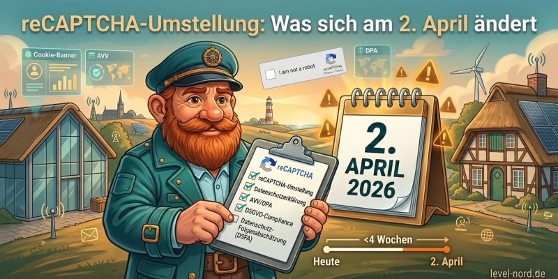 reCAPTCHA-Umstellung am 2. April