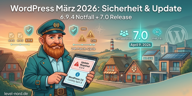 WordPress im März 2026: Sicherheitsnotfall und großes Update