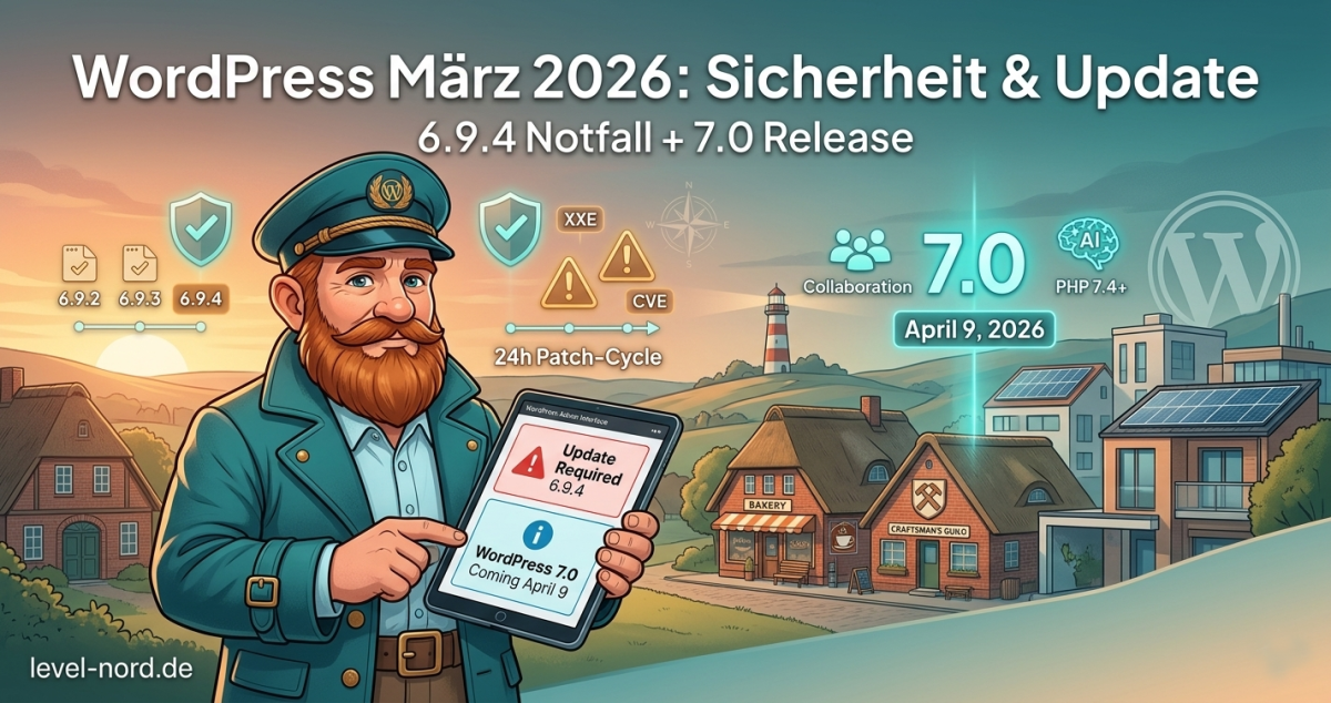 WordPress im März 2026: Sicherheitsnotfall und großes Update