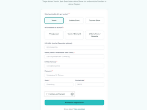 lokidu.de, Self-Service-Onboarding für Anbieter