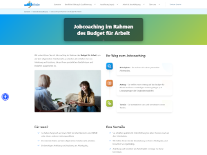 Neue Website teilhabe-oldenburg.de Jobcoaching im Rahmen